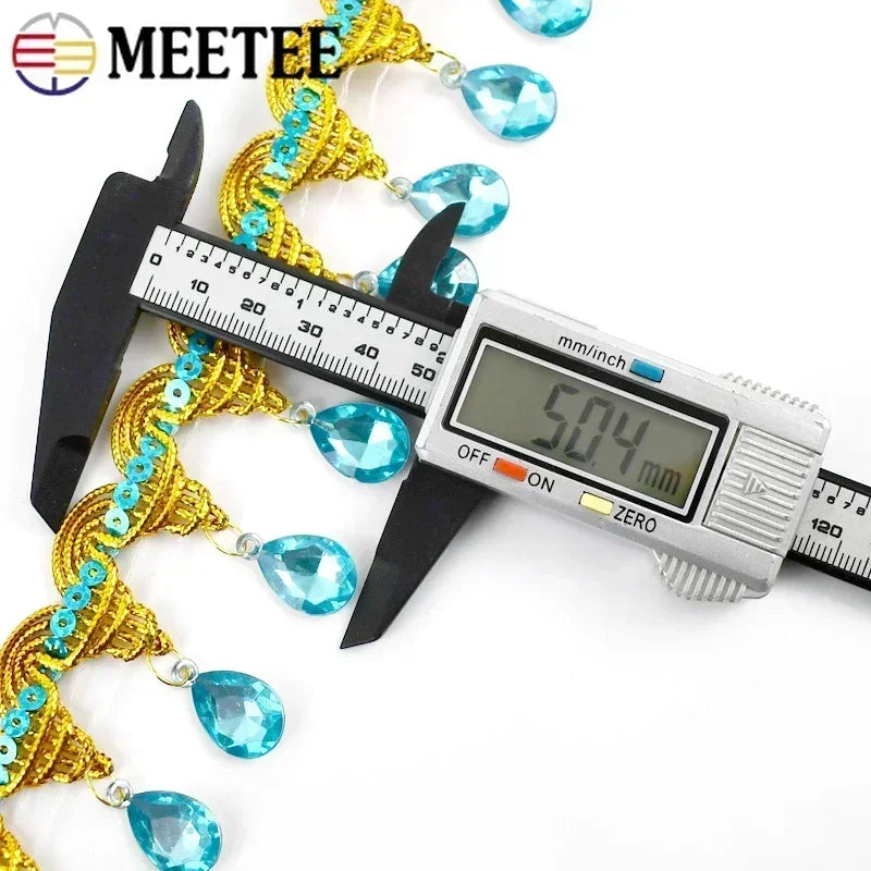 3/100Meters 45mm Fringe Tassel Lace Trim For Clothes Rhinestone Decorative Ribbons Wedding Dress Curtain DIY Sewing Accessories