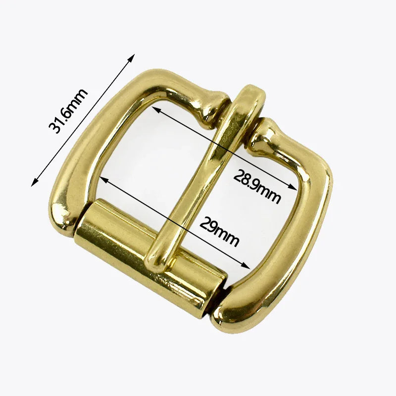 15/500Pcs 16-50mm Stainless Steel/Brass Roller Buckle Heel Bar Pin Buckles Leather Belt Adjust Clasp Bag Strap Hardware Replacement