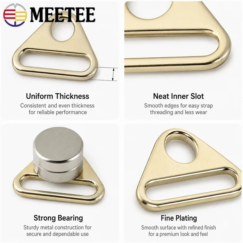 20/50/100Pcs 25mm Zinc Alloy Anti-Slip Triangle Buckles Strap Rings for Bikini Bras Handbags Garment Sewing Hardware Connection Craft
