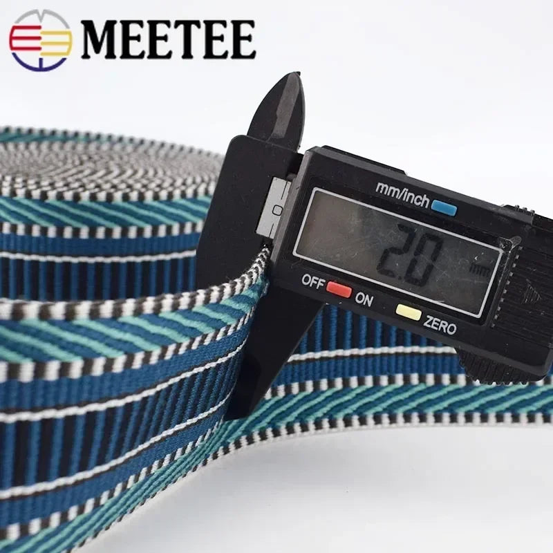 3/100Meters 38/50mm Polyester Jacquard Webbing Tapes Thick Ribbon Bag Strap Belt for DIY Clothes Bias Binding Sewing Accessories