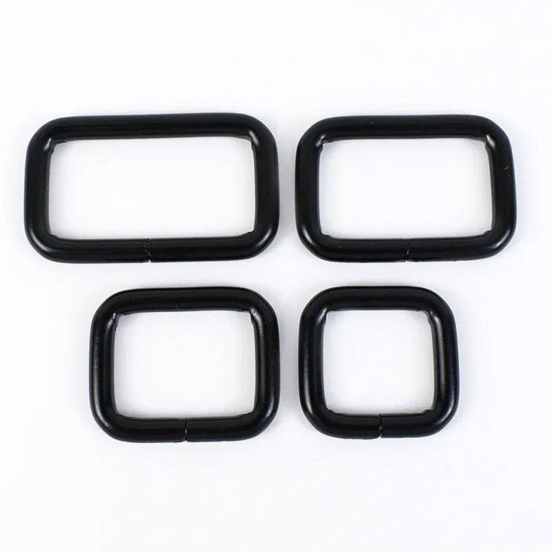 25/800Pcs Metal Bags Buckle 16-50mm Rectangle D Ring Webbing Belt Connect Hook Buckles Handbag Strap Clasp DIY Hardware Accessories