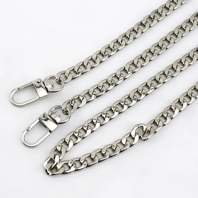 2/50Pcs Meetee 10mm Bag Chain Clasp Buckles DIY Replacement Shoulder Bags Straps Metal Chains Belt Accessories Hardware BF305