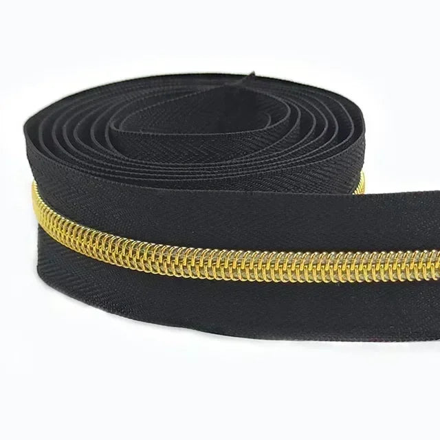 8/300Meters 5# Nylon Zippers Colorful Tooth Coil Zipper for Garment Bags Zip Tape Repair Kit DIY Clothes Tailor Sewing Accessory