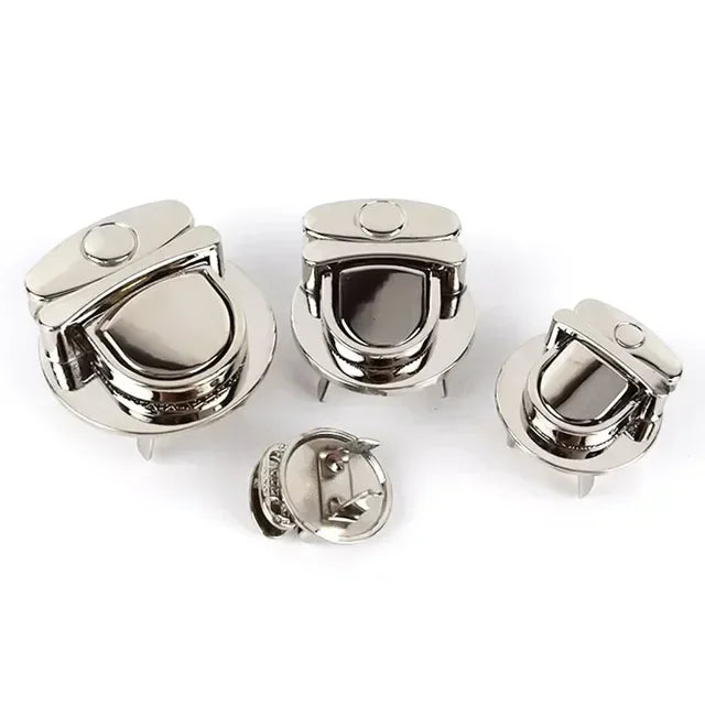 8/200Pcs Metal Round Clasp Turn Twist Lock Buckle for Bag DIY Handbag Clasps Purse Hardware Closure Locks Luggage Accessories