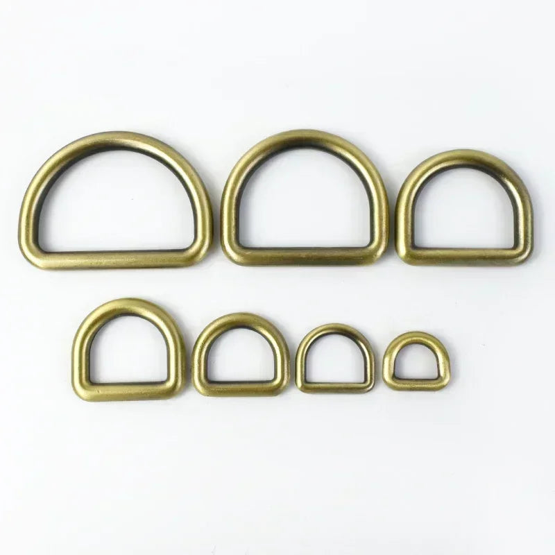 20/50Pcs 16-38mm Metal D Ring O Shape Buckle Bag Strap Belt Collar Webbing Connector Leather Craft Hardware Accessory Supplies