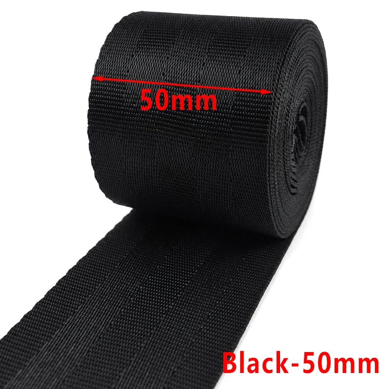 5/150Meters 1mm 20-50mm Nylon Webbing Tape for Bag Strap Backpack Ribbon Band Luggage Binding Safety Belt Sewing Bias Accessories