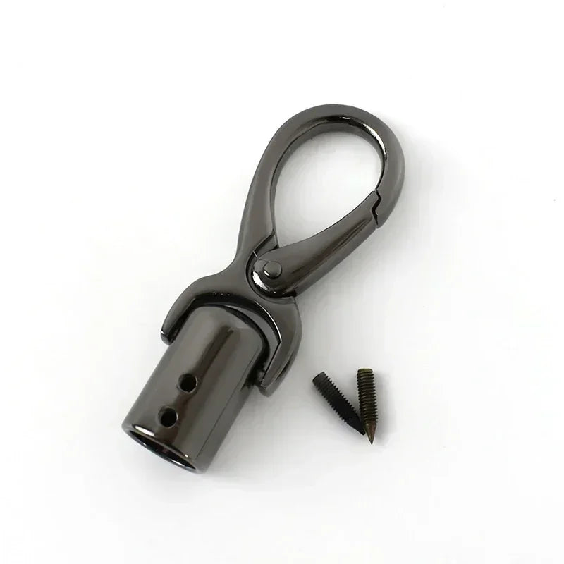 5/150Pcs Metal Buckles Bag Handle Strap Cap Clips Carabiner Leather Cord End Lock Clasp Tassel Stopper Snap Hooks Hardware