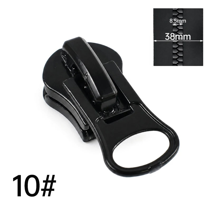 30/700Pcs Meetee 3# 5# 8# 10# 15# Resin Zipper Slider for Sewing Bag Pants Zippers Head Clothing Closure Zip Puller Repaire Kits