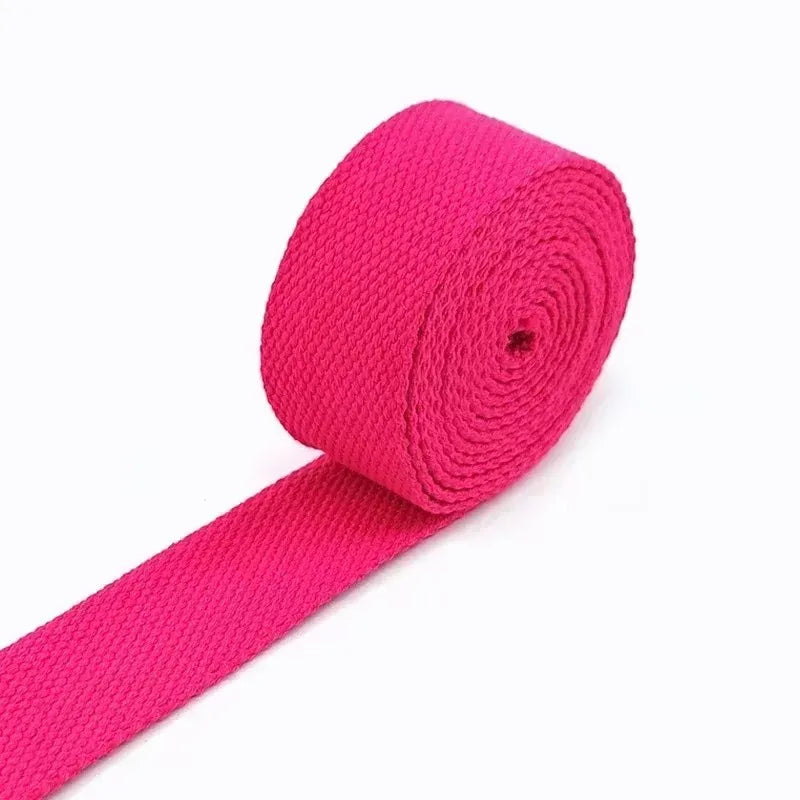 5/150Meters Meetee 38mm Canvas Webbings Ribbon 1.8mm Thick Cotton Webbing Strap Belt DIY Bag Garment Band Sewing Accessories