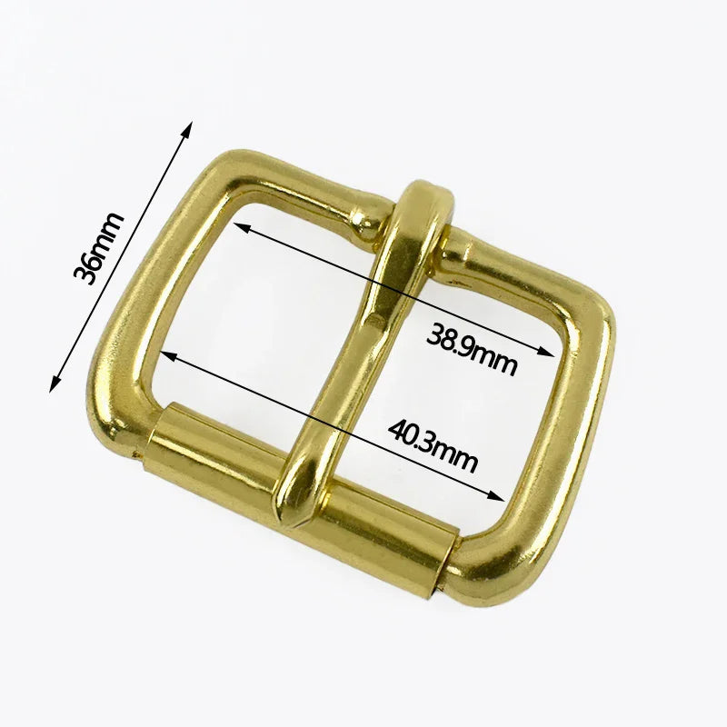 15/500Pcs 16-50mm Stainless Steel/Brass Roller Buckle Heel Bar Pin Buckles Leather Belt Adjust Clasp Bag Strap Hardware Replacement