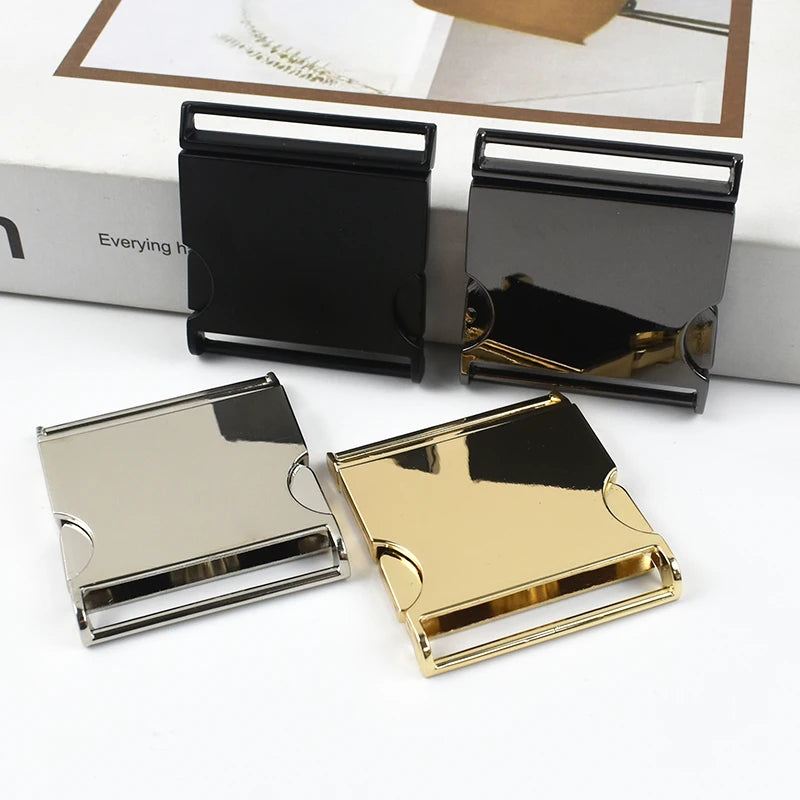 3/100Pcs Meetee Metal Buckles 25-50mm Quick Side Release Buckle Dog Collar Web Belt Clip DIYLeathercraft Garment Bags Accessories