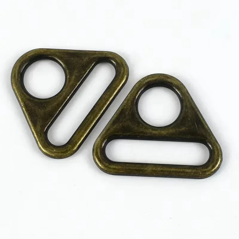 20/50/100Pcs 25mm Zinc Alloy Anti-Slip Triangle Buckles Strap Rings for Bikini Bras Handbags Garment Sewing Hardware Connection Craft