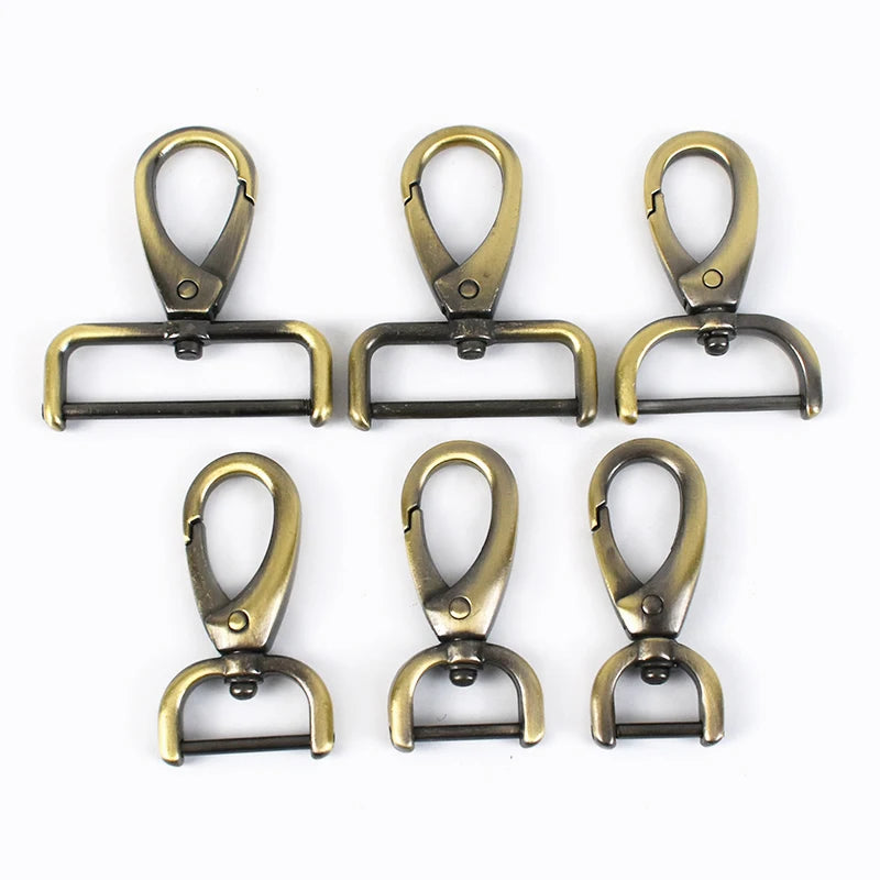 8/200Pcs Metal Bag Strap Buckles 13-38mm Swivel Lobster Clasp Snap Hook Dog Collar Repair Detachable Trigger Clamp Keychain Parts