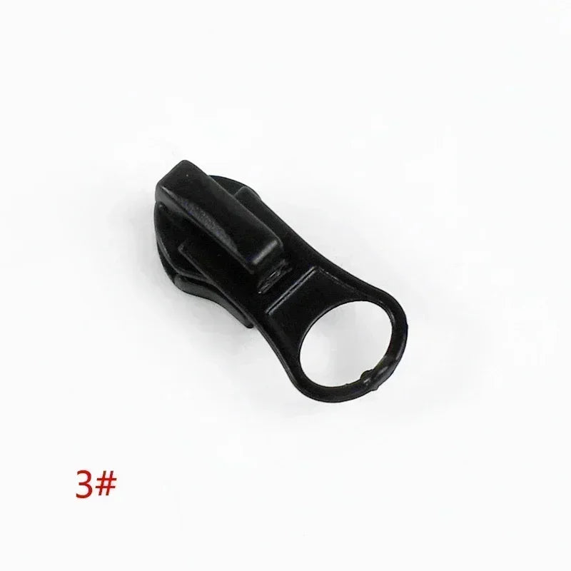 30/500Pcs Nylon Zip Slider Puller Reversed Zipper Head for Invisible Waterproof Zippers Luggage Coat DIY Sewing Accessories
