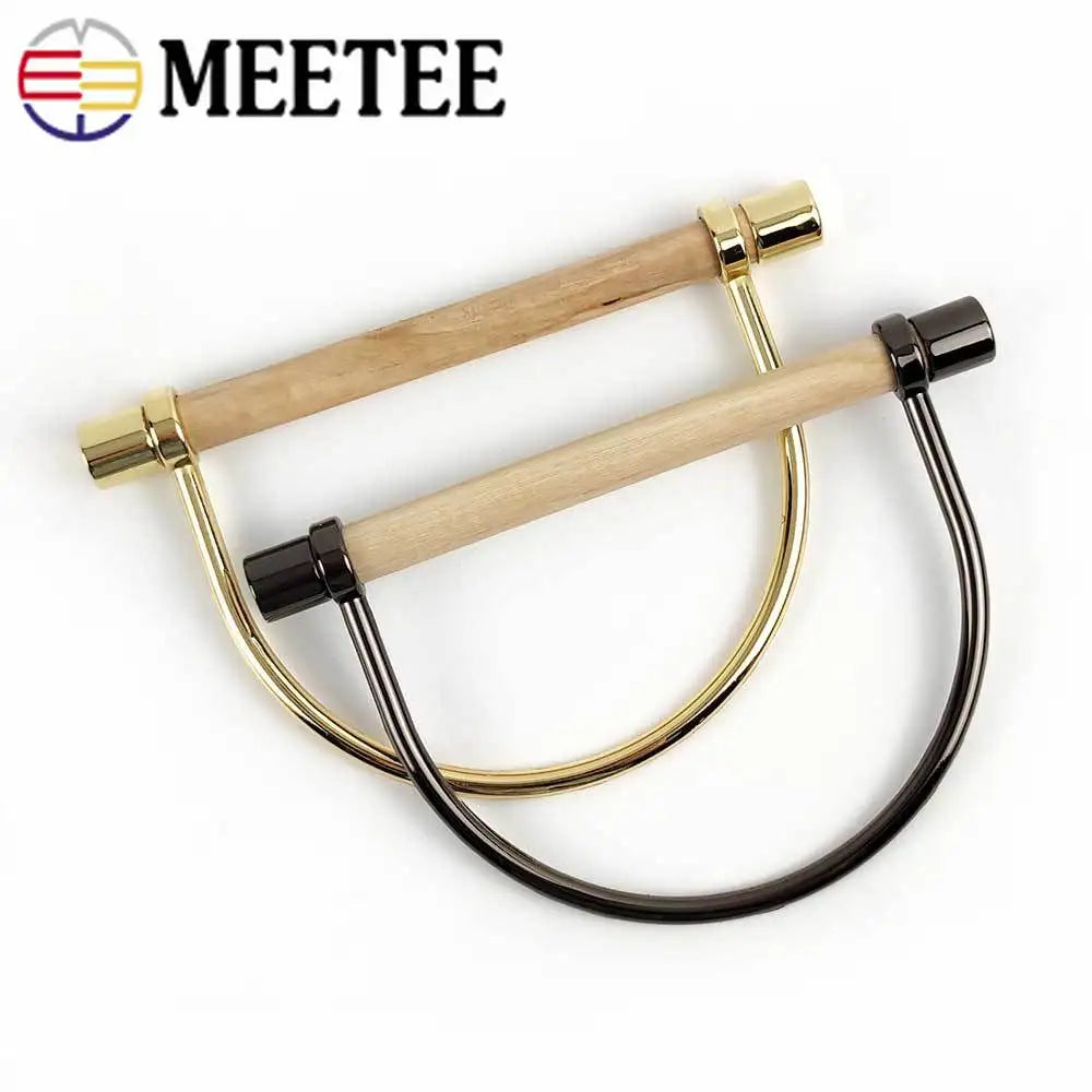 2/70Pcs Meetee 148mm Metal Bag Handles Buckles Handbag Strap Handle Clasp Clutch Lock Decoration Hardware Accessories DIY Leather Craft