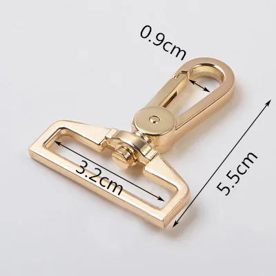 8/200pcs Meetee 25/32/38mm Bags Belt Metal Buckle Carabiner Snap Hook Lobster Clasps Dog Collar Clasp DIY Leathercraft Accessory