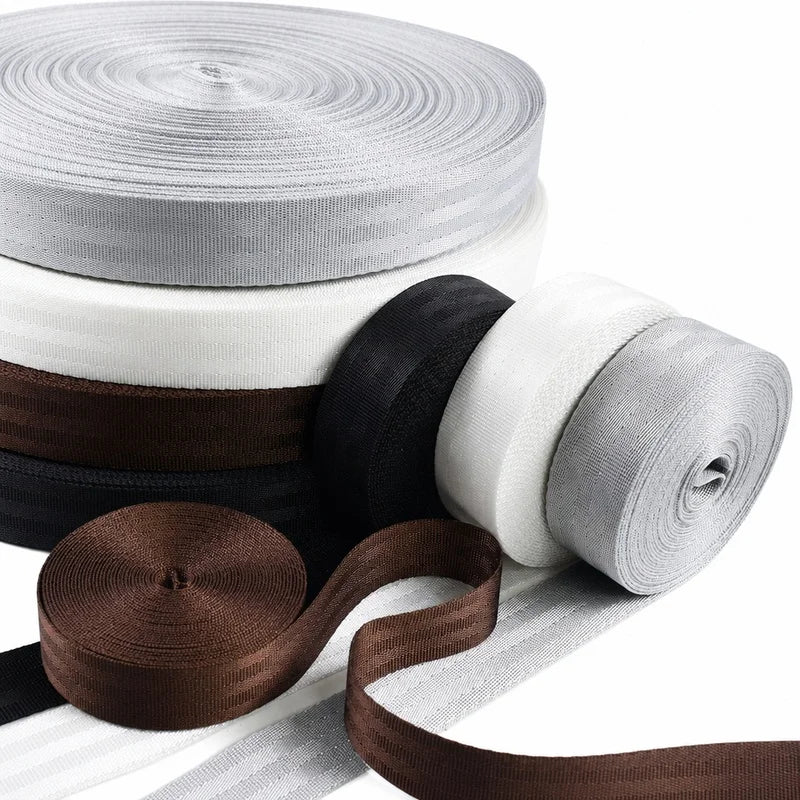 5/150Meters 1mm 20-50mm Nylon Webbing Tape for Bag Strap Backpack Ribbon Band Luggage Binding Safety Belt Sewing Bias Accessories