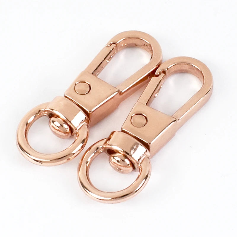 25/800Pcs 8mm Metal Lobster Buckles Snap Hooks Swivel Clasp Buckle for Bag Keychain Dog Collar Leash DIY Hardware Accessories