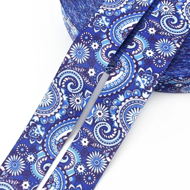 5/150Meters Meetee 38mm Jacquard Printed Webbing Ethnic Ribbon Bags Strap Tape for Sewing Garment Belt Accessories
