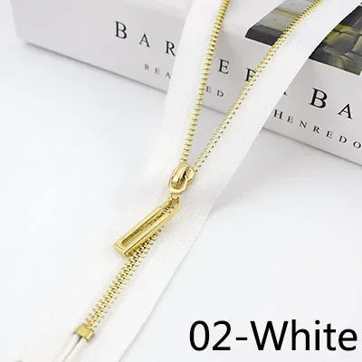 Meetee 20pcs 15-30cm 3# Metal Zipper Closed End Black White Zippers DIY Bag Purse Wallet Shoes Garment Zip Sewing Accessory