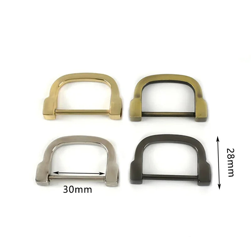 8/300pcs Meetee Detachable Screw D Buckle U Ring Metal Bag Chain Adjuster Hanger Hook Clasp Handle Connector DIY Handbag Accessories