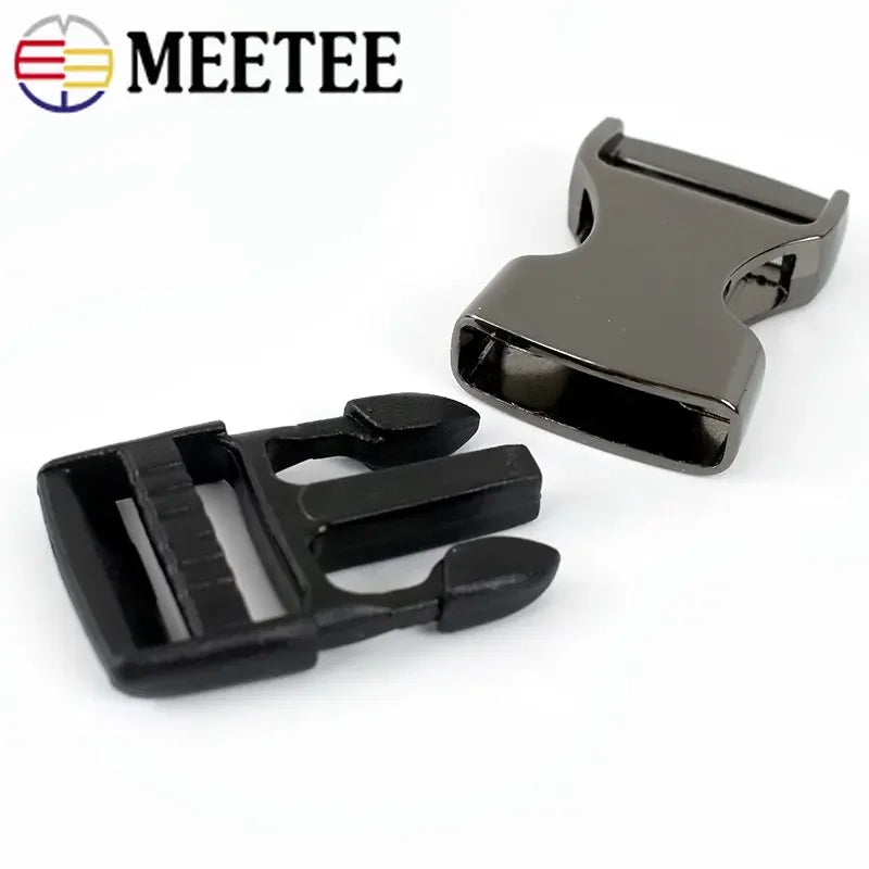 8/200pcs 19/25/32/38mm Metal Plastic Side Quick Release Buckles Luggage Belt Buckle DIY Clothes Dog Collar Webbing Clasp Accessories
