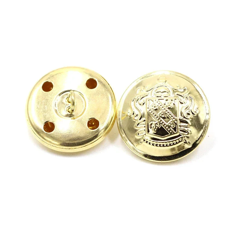 30/1200Pcs 15-25mm Vintage Mushroom Shank Button Metal Round Decor Buckle Jackets Fastener Clothes Sewing Replace Buttons Accessories