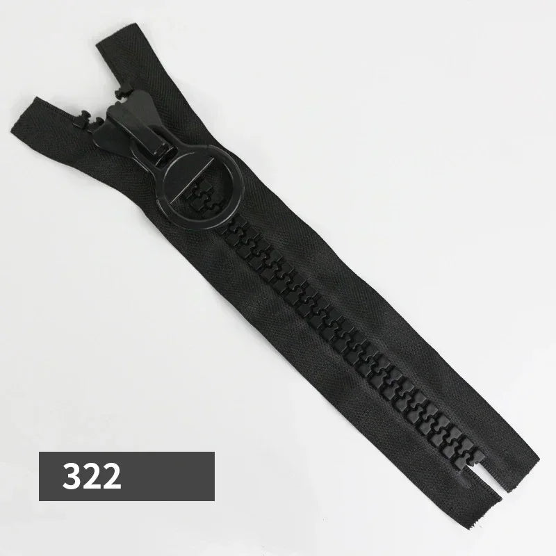 5/120Pcs Meetee 25cm 20# Extra Large Resin Zipper No Endless Lock Pocket Zippers for Wallet Pencil Bags Zip Sewing DIY Accessories