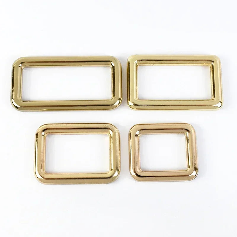 15/500Pcs 12-50mm Metal Buckles for Bag Strap Carabiner Ring Hook D Rings Adjuster Clasp Tri-Glide Slider Buckle Webbing Belt Clasps