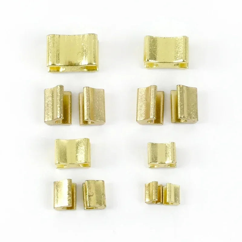 30/500Sets Metal Zipper Stopper Jacket Bag Zip Non-slip Tail Stop 3#5#8#10#  U Code End Lock Insert Pin Retainer Zips Repair Kits