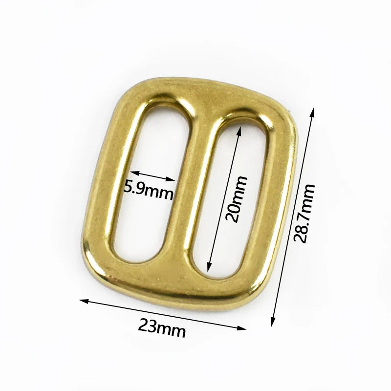 15/500Pcs Brass/Stainless Steel Buckle 20-38mm Tri-Glide Slider Clasp Webbing Tape Adjuster Clasps Bags Strap Buckles Repair Kits