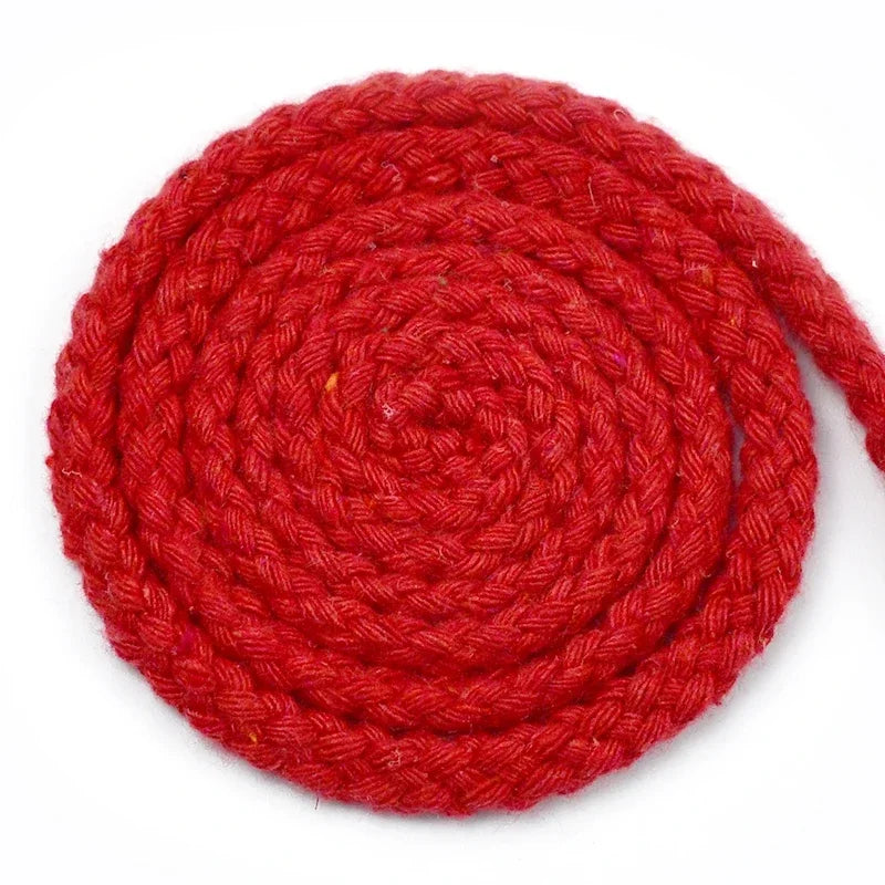 25/800Meters 7mm 8 Shares Round Cotton Cords Decorative Rope Twisted Braided Drawstring Ropes DIY Home Textile Craft Sewing