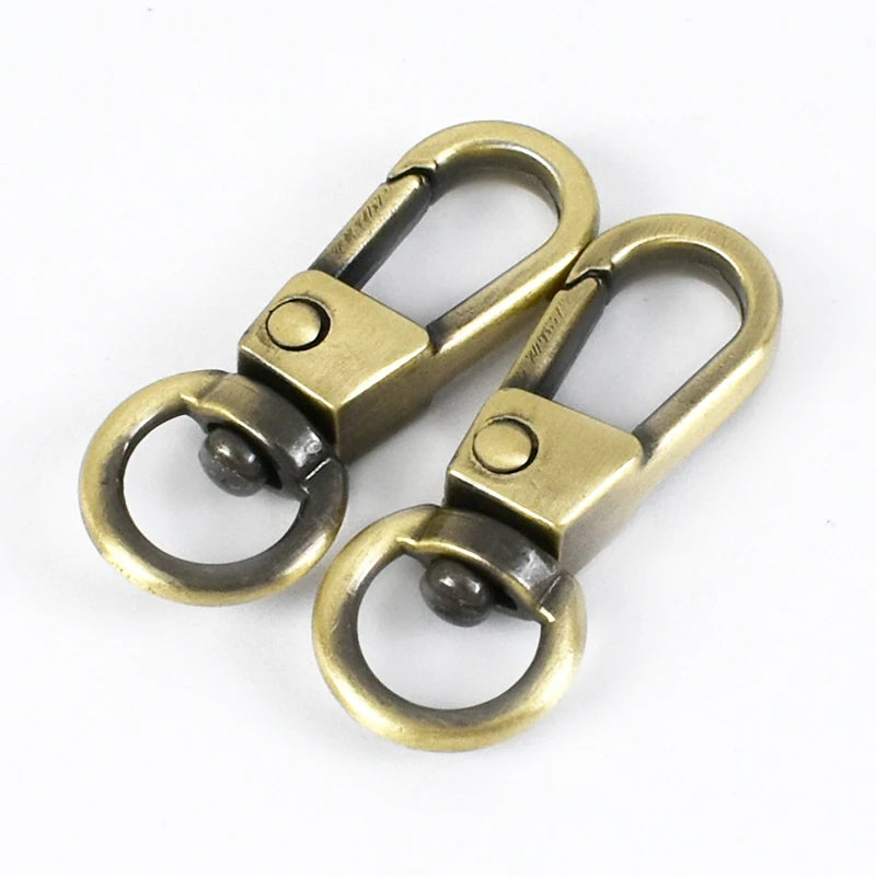 25/800Pcs 8mm Metal Lobster Buckles Snap Hooks Swivel Clasp Buckle for Bag Keychain Dog Collar Leash DIY Hardware Accessories