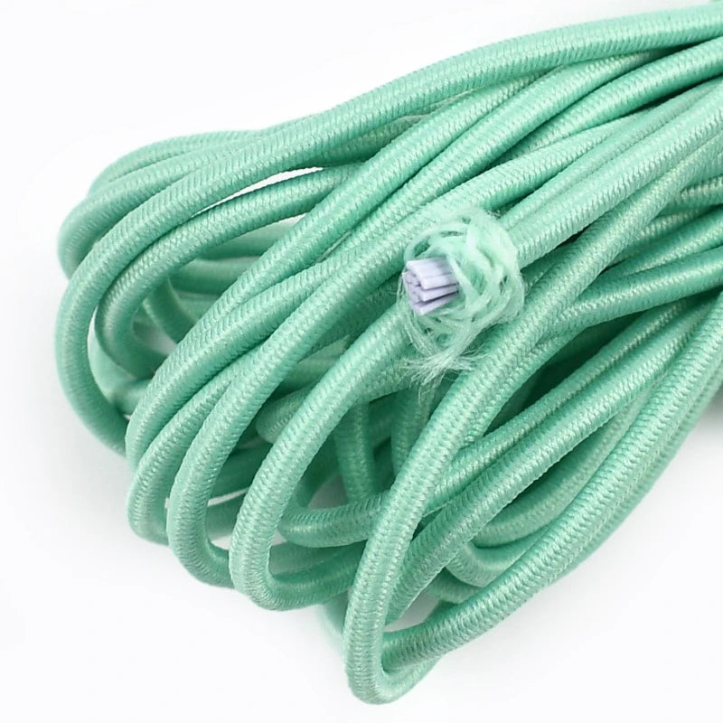 50/100Meters Color 2.5mm Round Elastic Ropes high elasticity rope HairBand Clothes Pants Rubber Band DIY Sewing Accessories