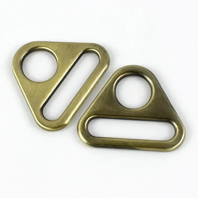 20/50/100Pcs 25mm Zinc Alloy Anti-Slip Triangle Buckles Strap Rings for Bikini Bras Handbags Garment Sewing Hardware Connection Craft
