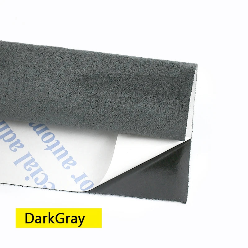 50/100*143cm Suede Self-adhesive Fabric Car Interior Trim Velvet Fabrics Synthetic Leather Cloth DIY Accessories