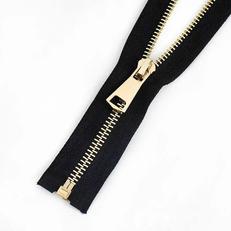 3/90Pcs Meetee 5# 60-150cm Metal Zipper Open End Single/Double Sliders Long Zippers Clothes Down Jacket Coat Zip DIY Sewing Accessories