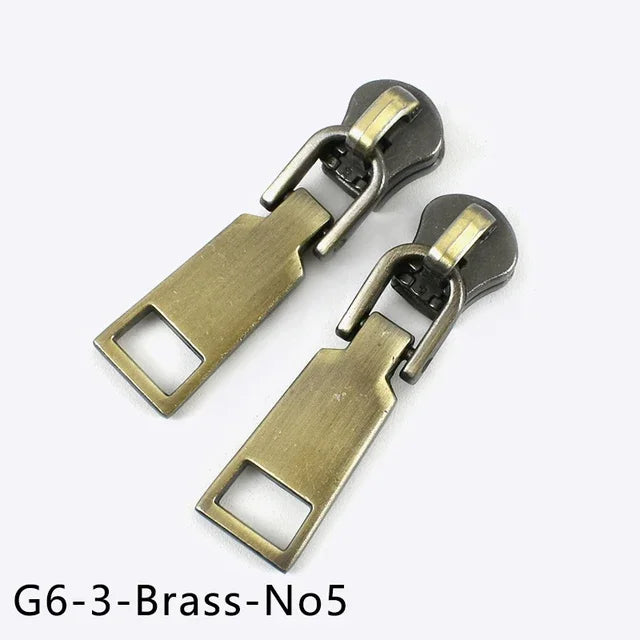 15/500Pcs 3# 5# Zipper Sliders for Metal Zippers Repair Kit Jackets Zips Head DIY Luggage Bags Clothing Sewing Accessories