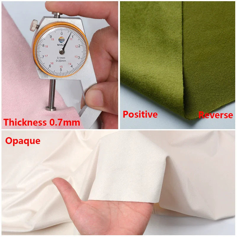 90/2700cm*150cm Matte Velvet Fabric 0.7mm Thickened Flannelette for Home Decoration Textile Sewing Curtains Suede Cloth Supplies