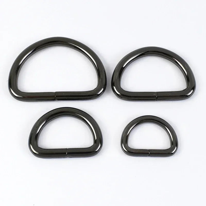 25/800Pcs Metal Bags Buckle 16-50mm Rectangle D Ring Webbing Belt Connect Hook Buckles Handbag Strap Clasp DIY Hardware Accessories