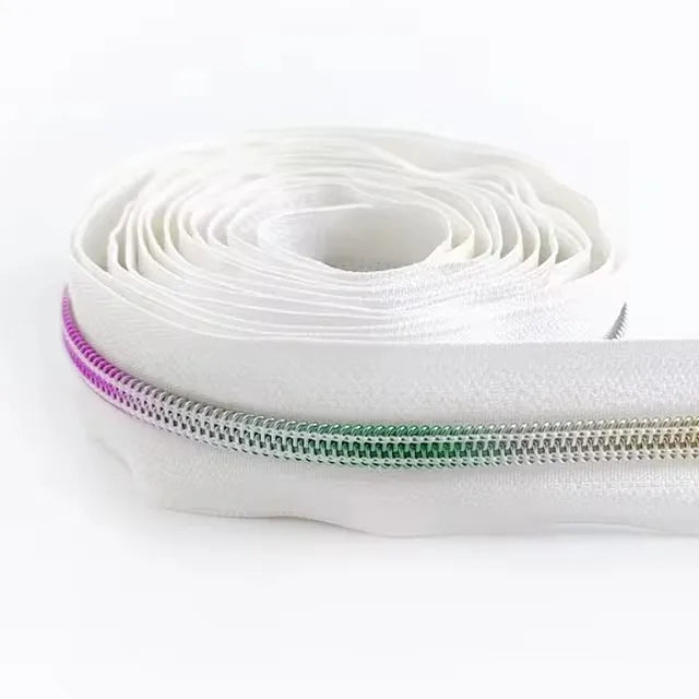 Meetee 15/400Meters 3# 5# Nylon Zippers for Bag Purse Plastic Coil Zip Tape Universal Zipper Repair Kit DIY Clothes Sewing Accessories
