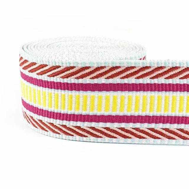 3/100Meters 38mm Thicken Polyester Jacquard Webbing Tape Luggage Decorative Belt Ribbon DIY Bags Shoulder Strap Sewing Accessories