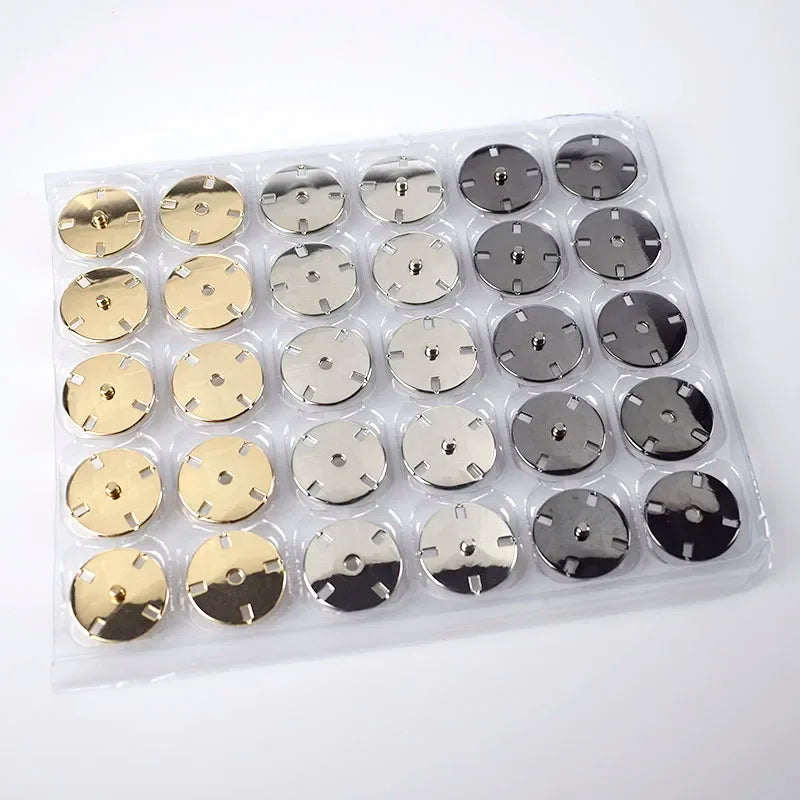 25/500sets Meetee 10-28mm Metal Snap Buttons Fastener Press for Female Coat Bag Invisible Button DIY Clothing Sewing Accessories D1-1