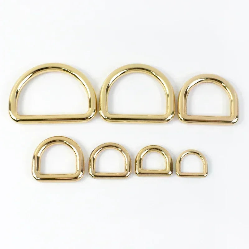 20/50Pcs 16-38mm Metal D Ring O Shape Buckle Bag Strap Belt Collar Webbing Connector Leather Craft Hardware Accessory Supplies