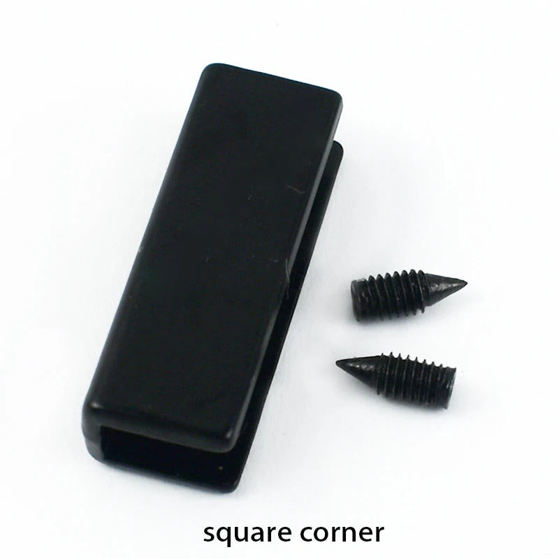 15-500Pcs Metal Bag Buckle Side Clips Protector Corner Screws Clip Clasp for Webbing Belts Tail End Plug LeatherCraft Accessories