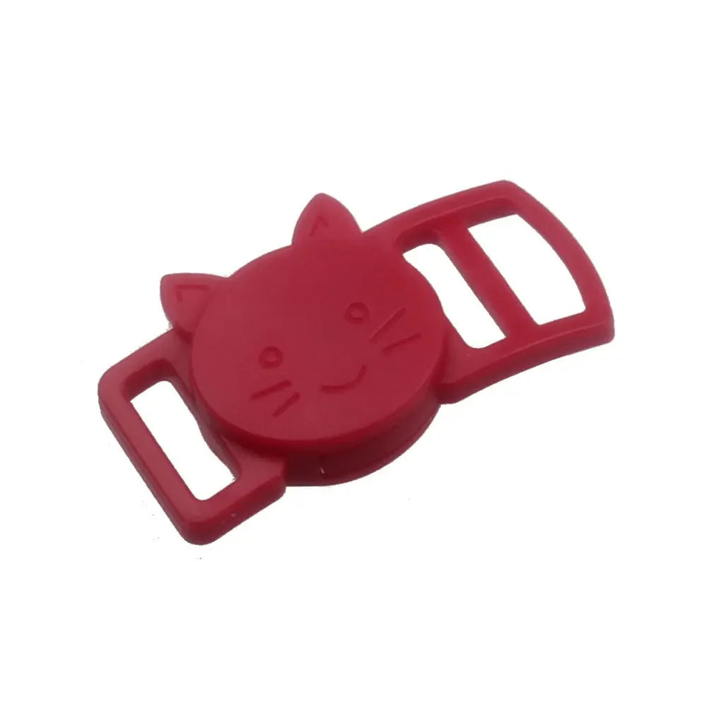 30/800Pcs Mixed Color Release Buckles Cat-Head Plastic Safty Breakaway for Cat Collar Paracord Webbing Apparel Accessories
