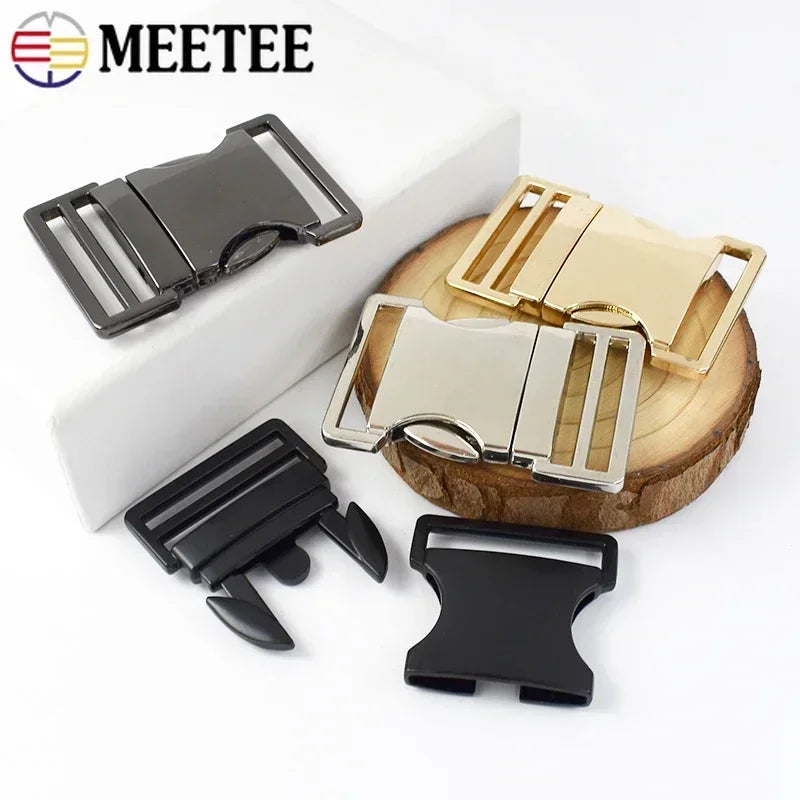 5/150Pcs 20-38mm Metal Side Release Buckles Backpack Strap Buckle Dog Cat Collar Belt Fastener Clasp DIY Hardware Sewing Accessories