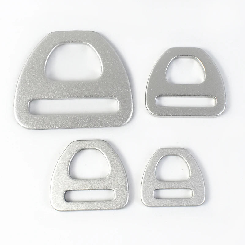 15/300Pcs 15-38mm O D Hook Webbing Buckles Triangle Bag Strap Hanger Rings Aluminum Buckle Belt Holder Carabiner Clip Fastener