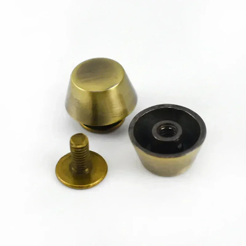 30/1000Pcs Metal Rivets Screw Studs Button Mushroom Rivet Nail Buckle Handbag Protecting Feet Clasp Leather Crafts Accessories