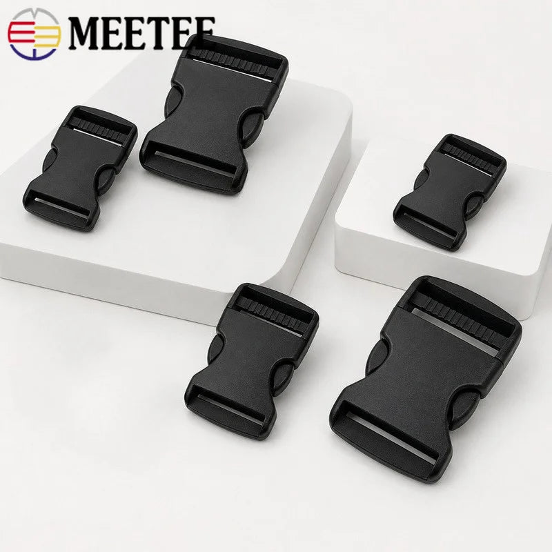 50/100Pcs 20-50mm Plastic Side Release Buckles Quick Adjusting Clips for Backpack Straps Dog Collars Webbing Belts Luggage Repair